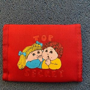 Cabbage patch Silk screened vintage wallet